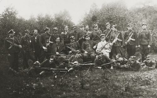 Zgrupowanie partyzanckie Murata, las klonowski koło gajówki Tarczewskiego, lato 1947 roku