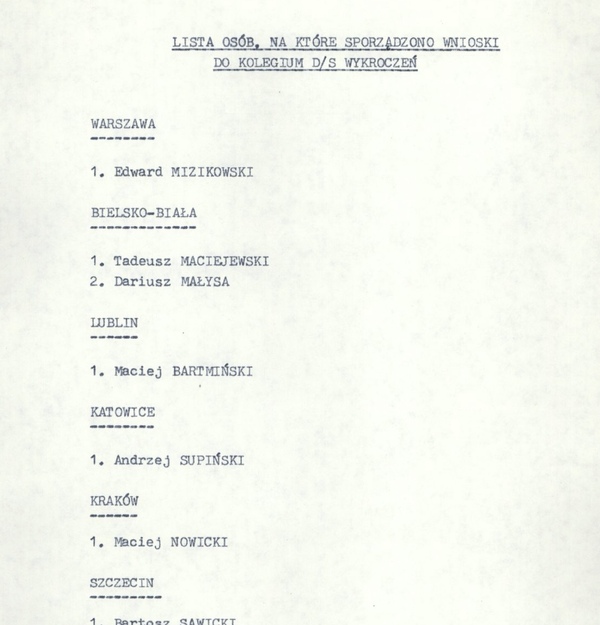 Kolegiami w opozycję