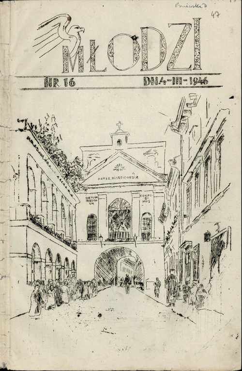 Strona tytułowa czasopisma „Młodzi”
