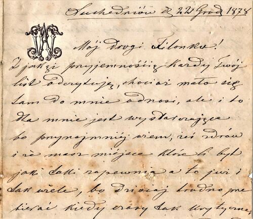 List matki do Teofila, 1878 rok