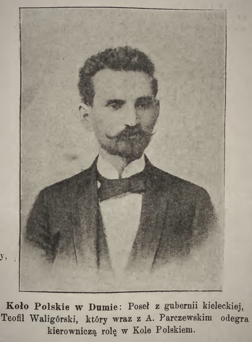 Informacja prasowa o Kole Polskim w I Dumie Państwowej zamieszczona w Nowinach Ilustrowanych, 1906 rok