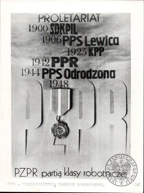 Plakat przygotowany na „Kongres Zjednoczeniowy” (z zasobu AIPN)