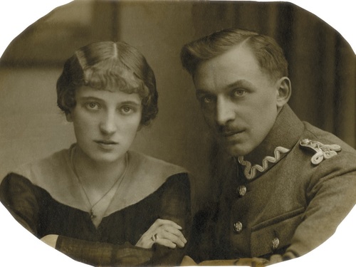 Zofia Stefania Świerczewska i Andrzej Tadeusz Hałaciński, Pułtusk 1919 r. (fot. z archiwum rodziny Hałacińskich)