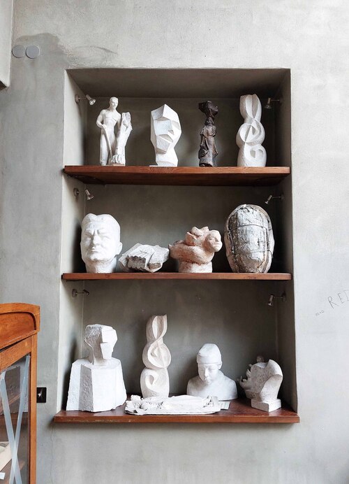 Projekty rzeźb artysty. Pracownia K. Tchorka/M.st. Warszawy (fot. Paweł Zielony, 2025 r.)