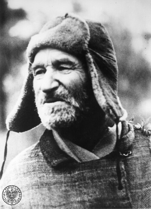 Świadek Zbrodni Katyńskiej Parfien Gawriłowicz Kisielew, 72-letni chłop z Kozich Gór k. Smoleńska. Kopia zdjęcia z Archiwum Federalnego (Bundesarchiv) w Koblencji. (fot. z zasobu AIPN)