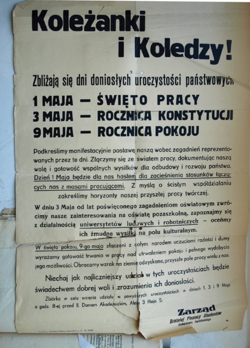 Apel Bratniej Pomocy studentów UJ. Fot. AIPN