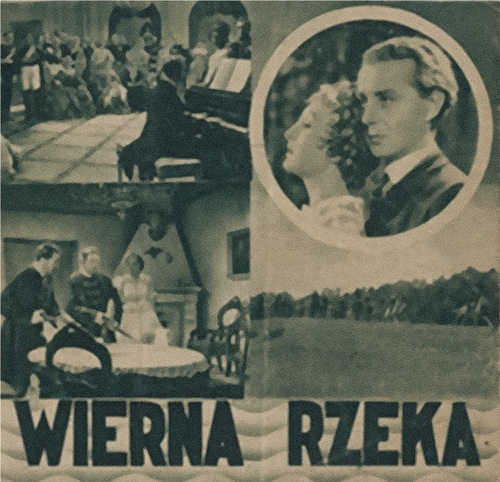 Folder reklamowy do filmu <i>Wierna rzeka</i>. Fot. Cyfrowe Muzeum Kinematografii w Łodzi
