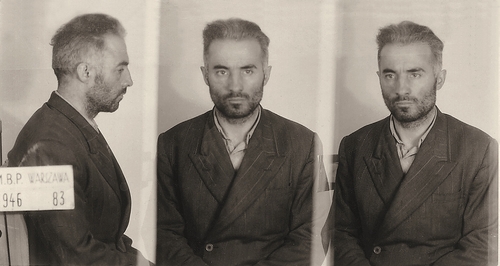 Kapitan Marian Gołębiewski „Ster”, zdjęcie sygnalityczne, 1946 r. (fot. z zasobu IPN)