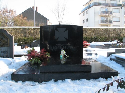 Grób Andrija Melnyka na cmentarzu Bouneweg w Luksemburgu, 2011 r. (fot. Wikimedia Commons/Долинський - Ukrainian Wikipedia/CC BY-SA 3.0)