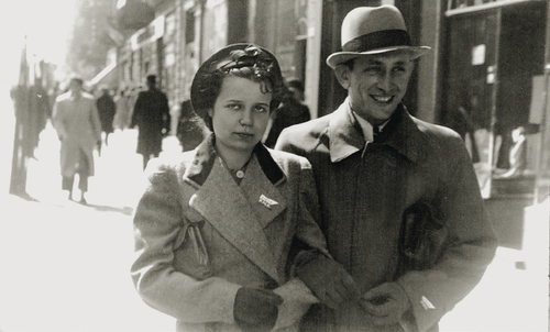 Bronisław Dłuszyński z przyszłą żoną – Władysławą Buczek, Warszawa, ok. 1939 r. (fot. zbiory Ireny Hutter)