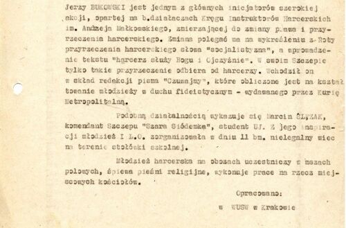 Informacja z 26 XI 1985 r.