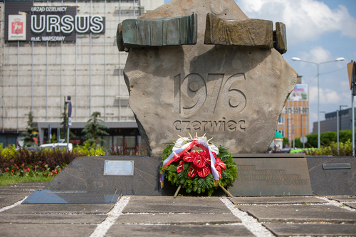 Pomnik Robotników Czerwca 1976 – Ursus, 25 czerwca 2020 r. (fot. Sławek Kasper, IPN)