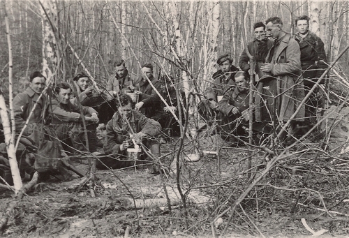 Żołnierze 27 Wołyńskiej Dywizji Piechoty AK w lasach Szackich, maj 1944 roku
