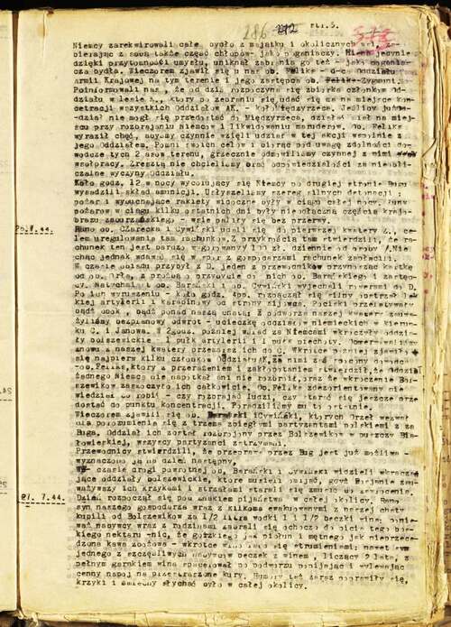 Dziennik podróży „Ekipy Wschód”, 1944 r. (z zasobu IPN)