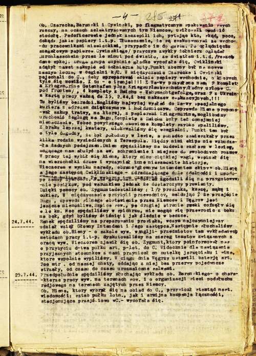 Dziennik podróży „Ekipy Wschód”, 1944 r. (z zasobu IPN)