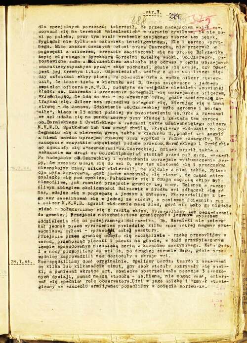 Dziennik podróży „Ekipy Wschód”, 1944 r. (z zasobu IPN)