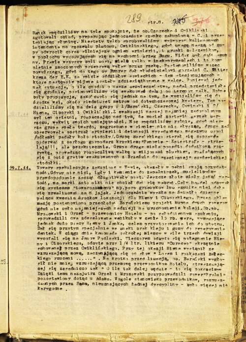 Dziennik podróży „Ekipy Wschód”, 1944 r. (z zasobu IPN)