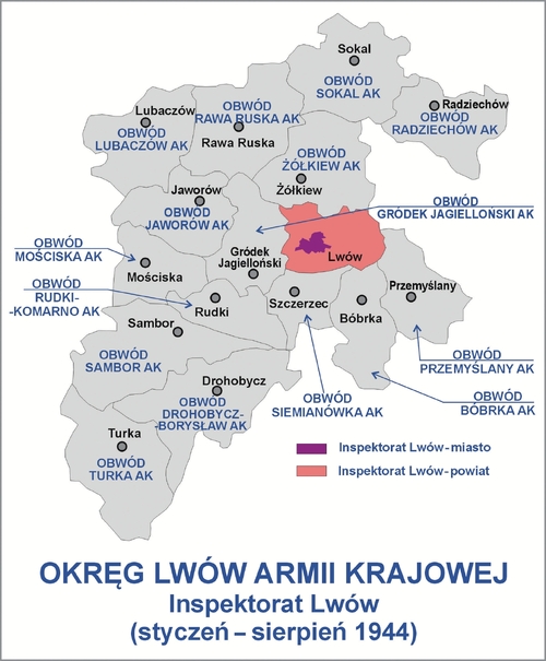 Okręg Armii Krajowej (źródło: Lonio17 / Wikimedia Commons)
