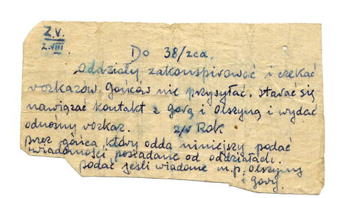 Rozkaz dowódcy 5 Rejonu Praga Centralna mjr. Zygmunta Bobrowskiego „Ludwika”