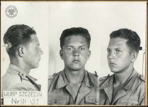 Zdjęcie sygnalityczne Bogumiła Chojeckiego, 1952 r.(fot. z zasobu AIPN)