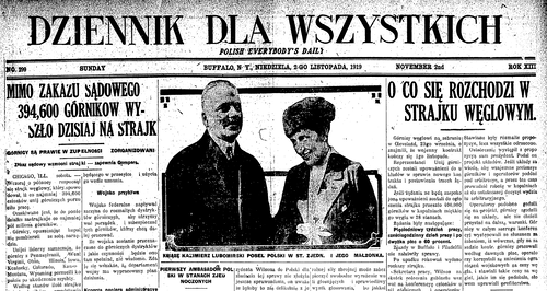 Fragment gazety „Dziennik dla Wszystkich” z 2 listopada 1919 r. (fot. domena publiczna)