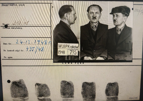 Antoni Iglewski. Zdjęcie wykonane w areszcie WUBP w Krakowie (z zasobu IPN)