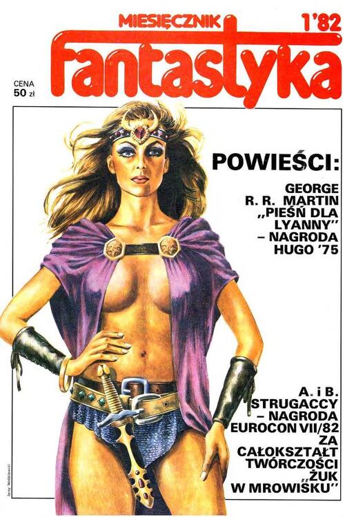 Okładka pierwszego numeru Fantastyki z rysunkiem Jerzego Wróblewskiego, znanego twórcy komiksów (źródło: materiały własne autora)