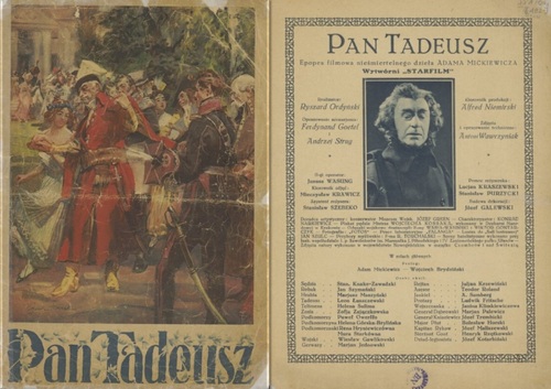Druk promujący film <i>Pan Tadeusz</i>. Fot. z zasobu Biblioteki Narodowej