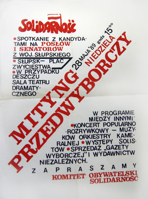 Materiały dotyczące wyborów do Sejmu i Senatu w 1989 roku archiwalne z Oddziałowego Archiwum IPN w Gdańsku