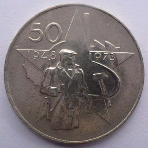 Czechosłowacka moneta upamiętniająca "zwycięski luty"