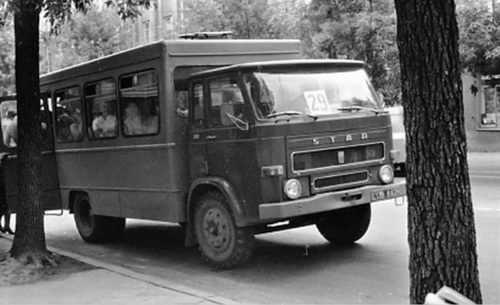 Pojazd zastępczy („osinobus”) w czasie strajku komunikacji miejskiej w Lublinie (Fot. G. Józefczuk)