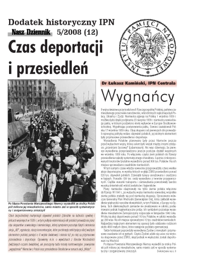 Czas deportacji i przesiedleń