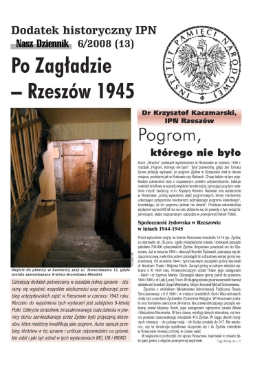 Po Zagładzie - Rzeszów 1945