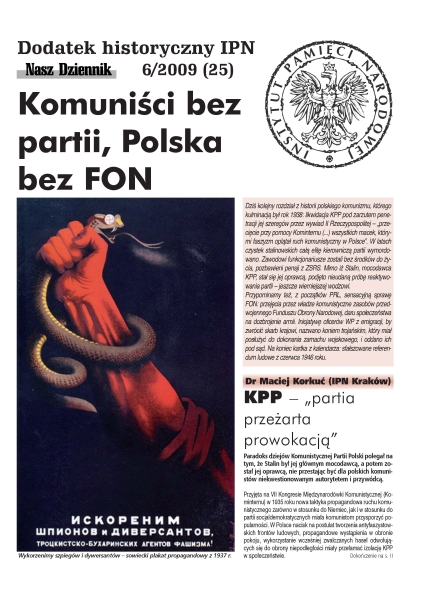 Komuniści bez partii, Polska bez FON