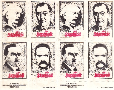 Znaczki Poczty Podziemnej, seria z okazji 70. rocznicy odzyskania przez Polskę Niepodległości
