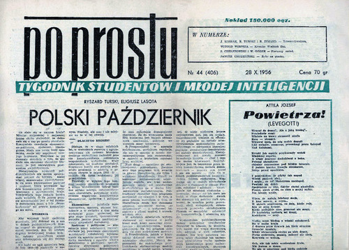 Tygodnik „Po prostu” z 28 października 1956 r.