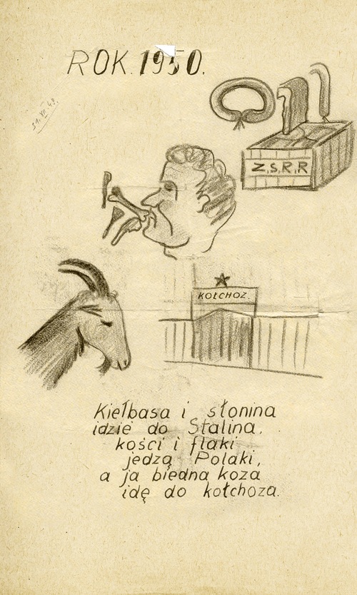Plakat Henryka Sarny, członka grupy „Białe Orły”, Radom, 1959 r.