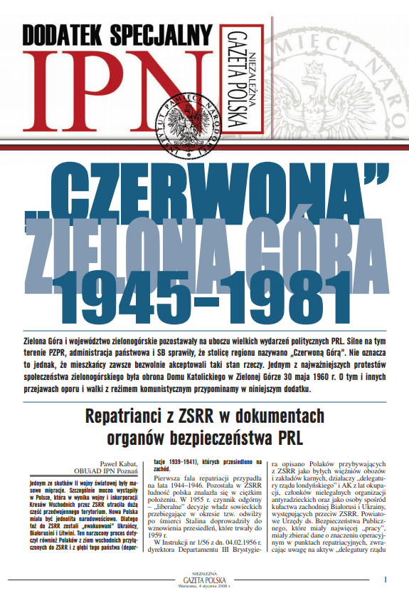 „Czerwona” Zielona Góra 1945-1981