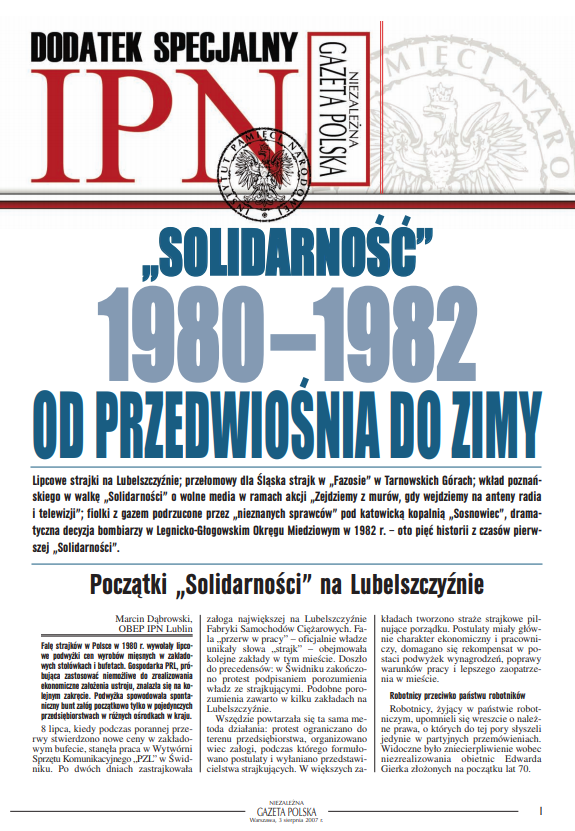 „Solidarność” 1980-1982. Od przedwiośnia do zimy